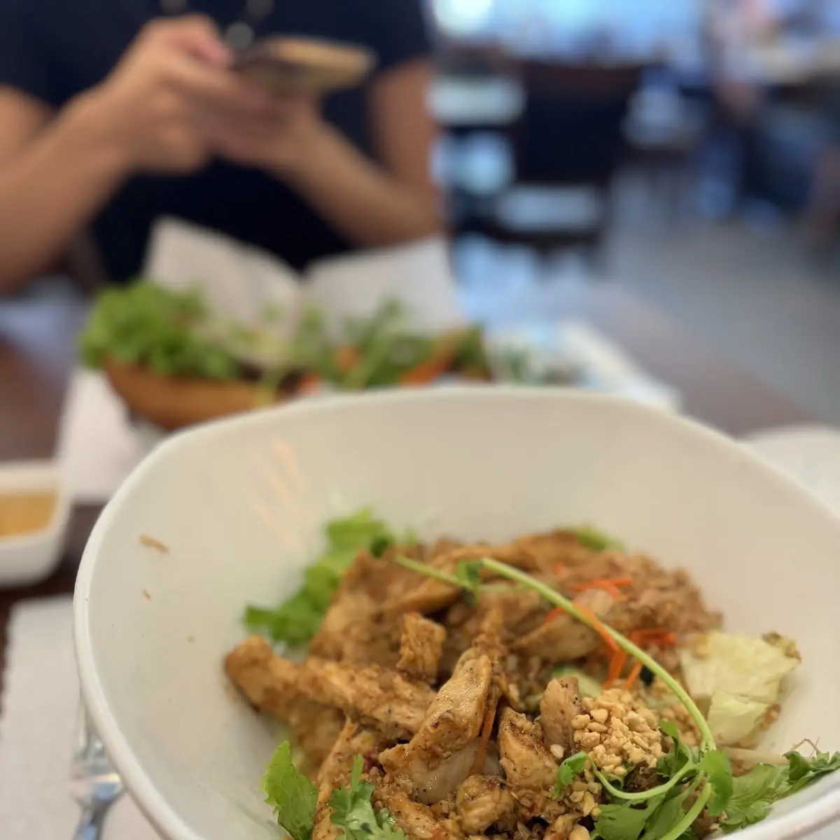 Lemon Grass Chicken over Vermicelli