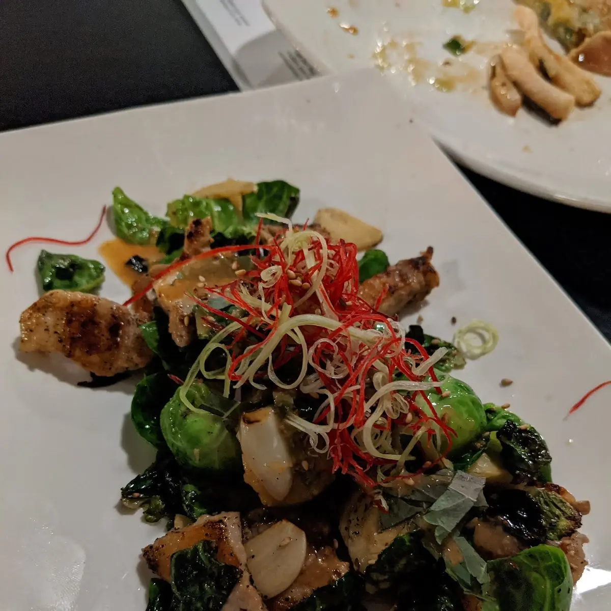 Pork Belly and Brussel Sprouts