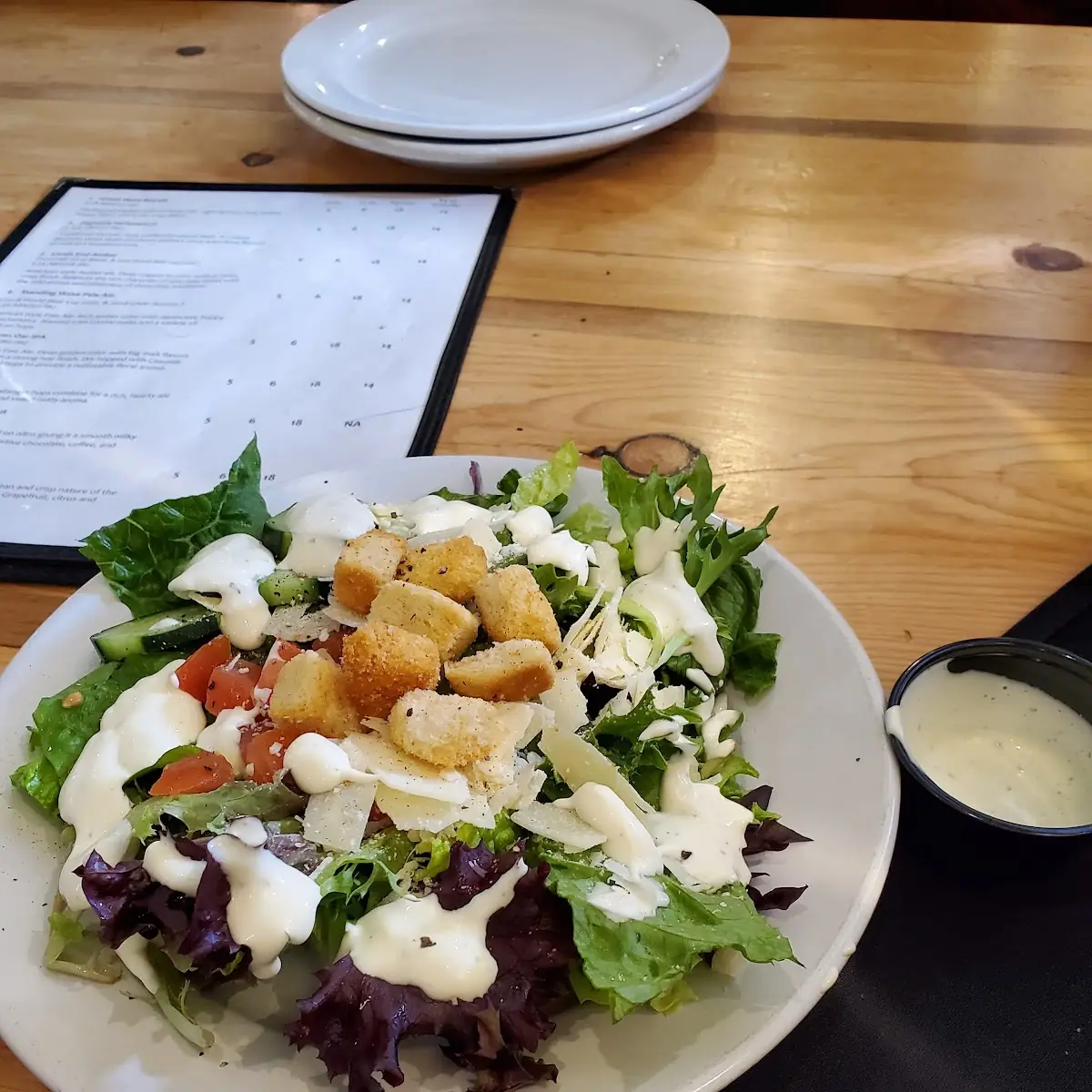 Garden Salad with Ranch Dressing