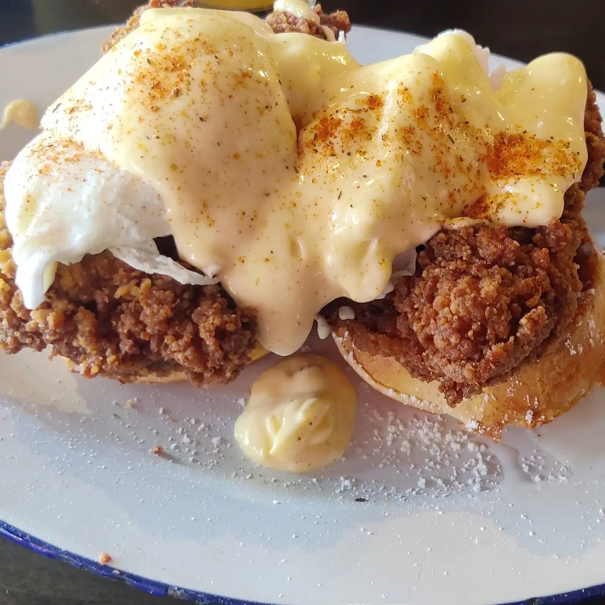 Chicken Waffles Benedict