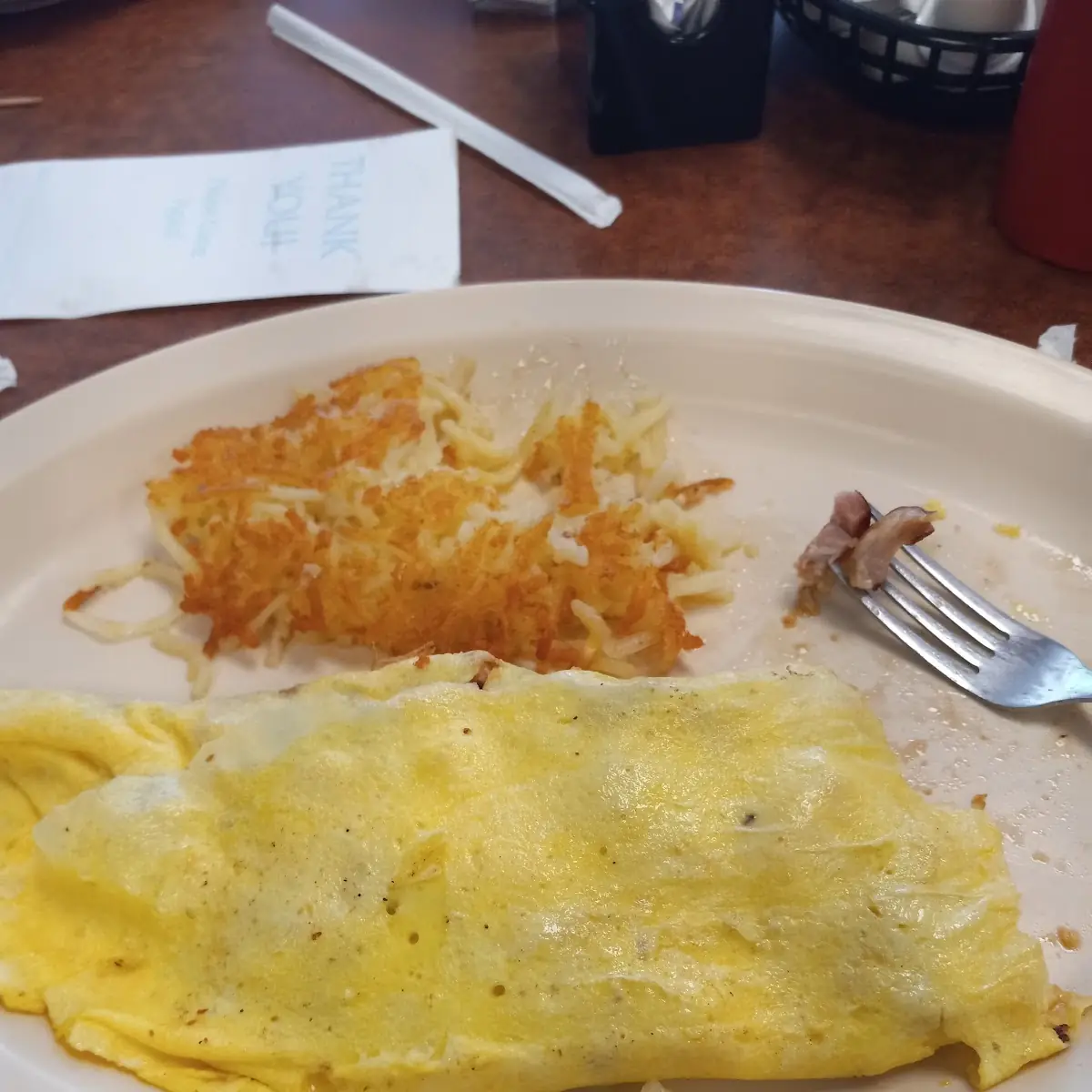 Ham N Cheese Omelet w Hashbrowns