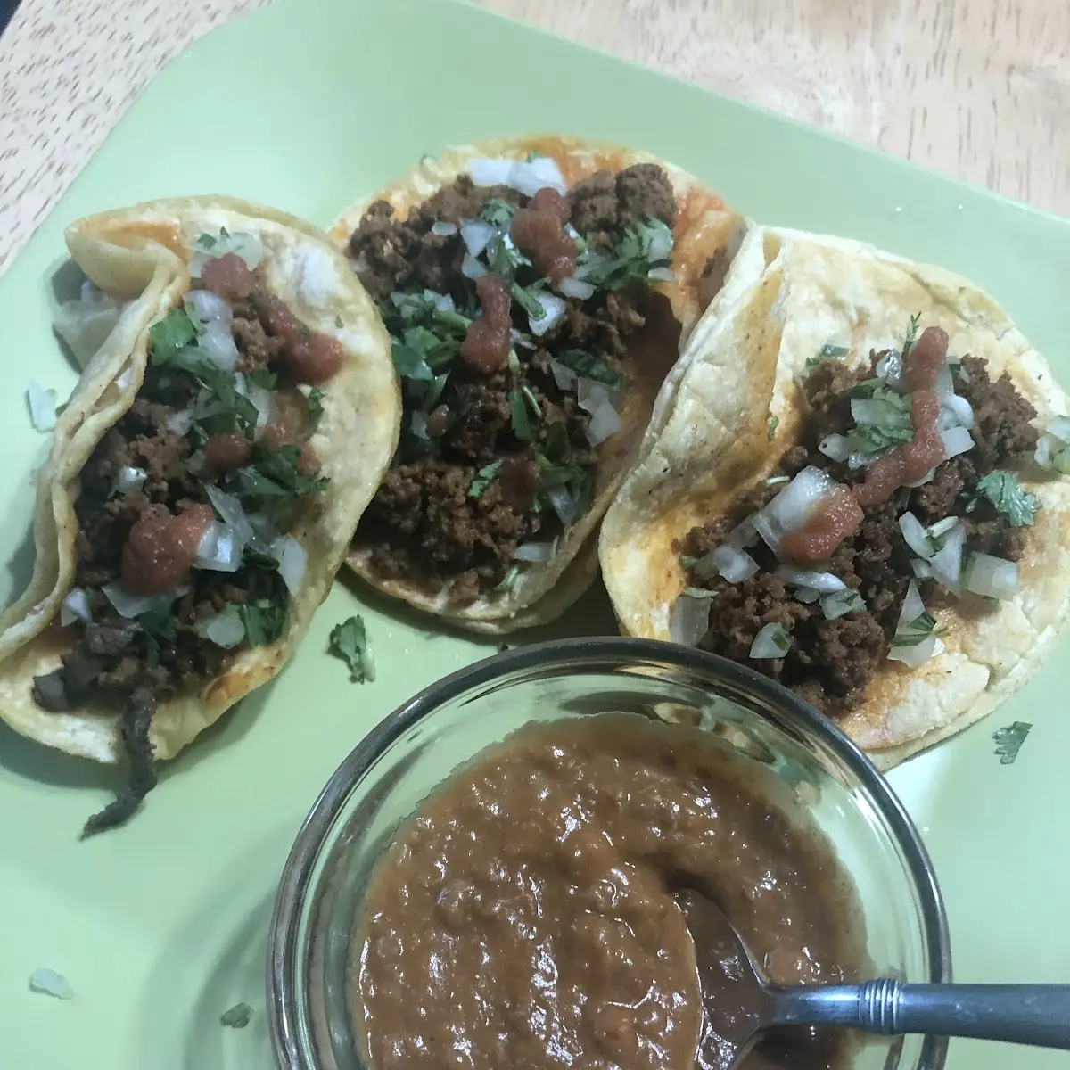 Street Tacos & Refried Beans