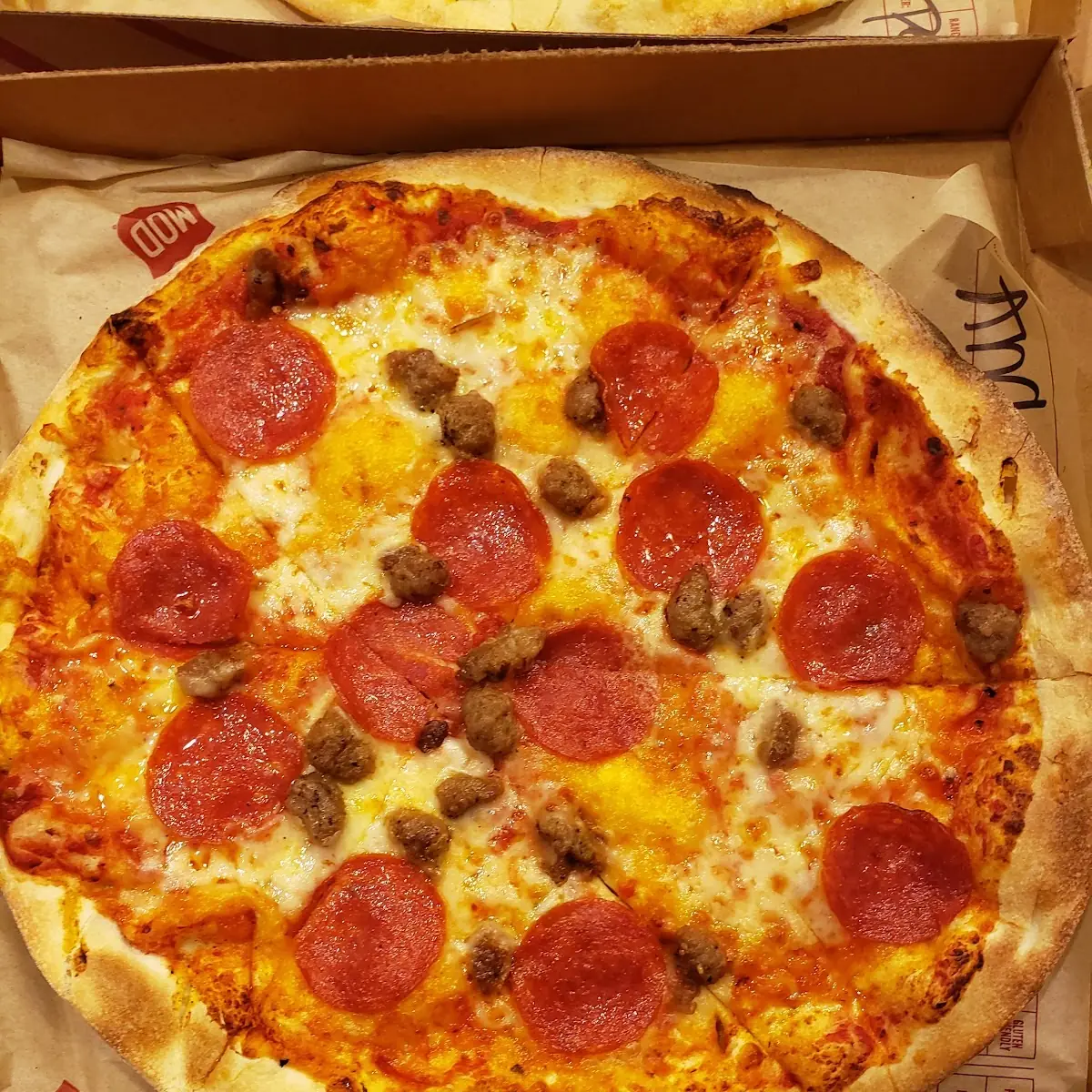 Sausage and Pepperoni Pizza