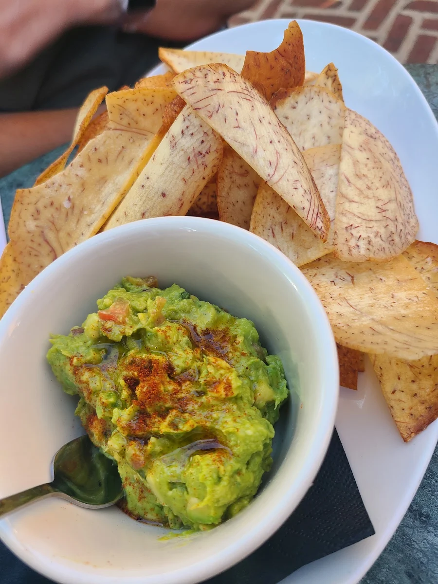 Guacamole with Chips and Two Salsas