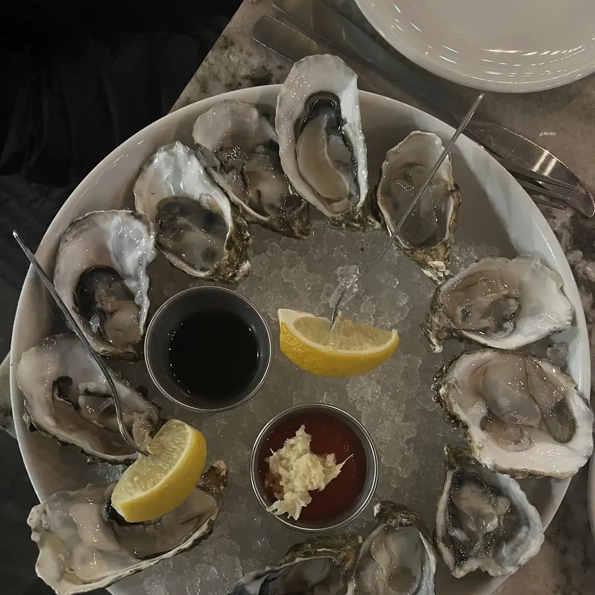 Baja Raw Oysters on the Half Shell