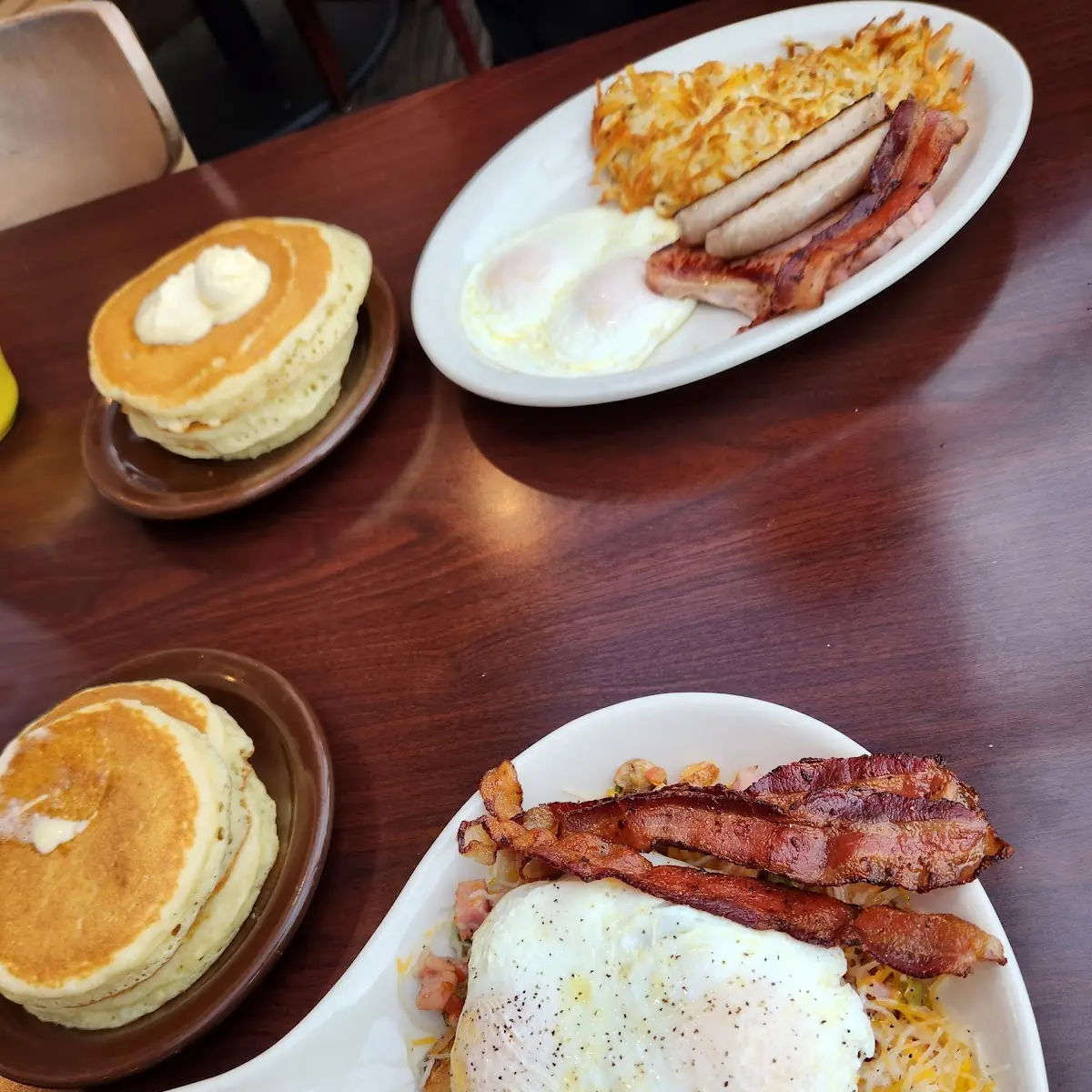 Buttermilk Pancake Combo Breakfast