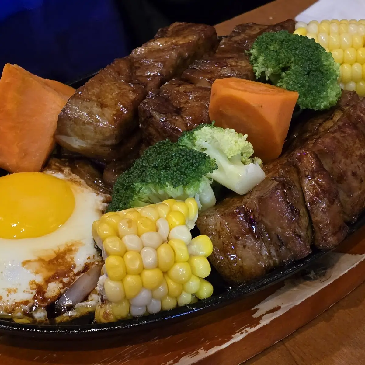Korean beef short ribs with sunny egg