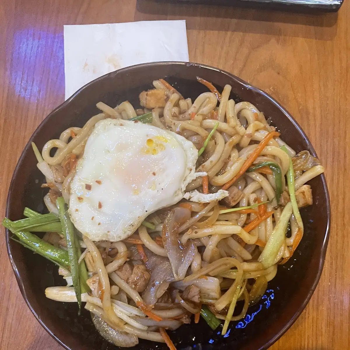 Shrimp Yaki Soba with Egg