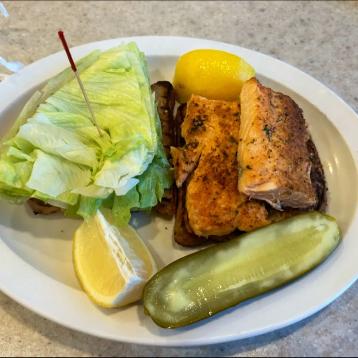 Grilled Salmon Sandwich
