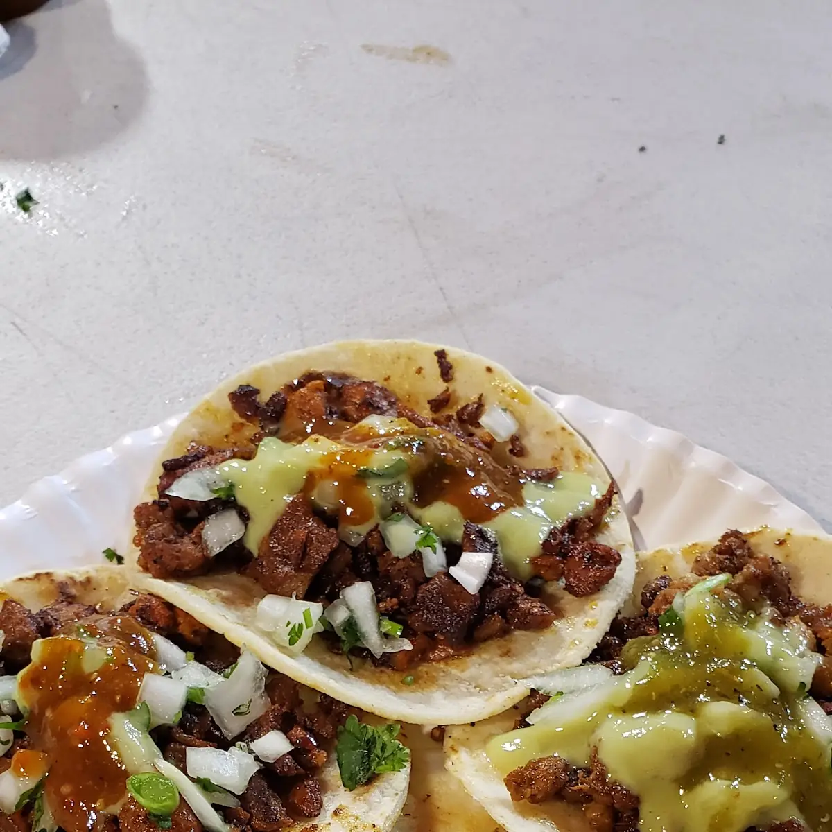 Tacos de Chorizo Y Al Pastor