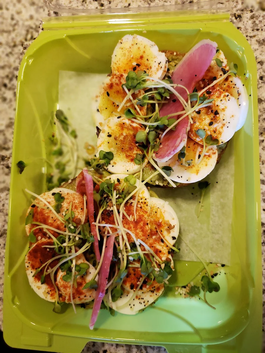 Avacado Toast with Hard Boiled Egg