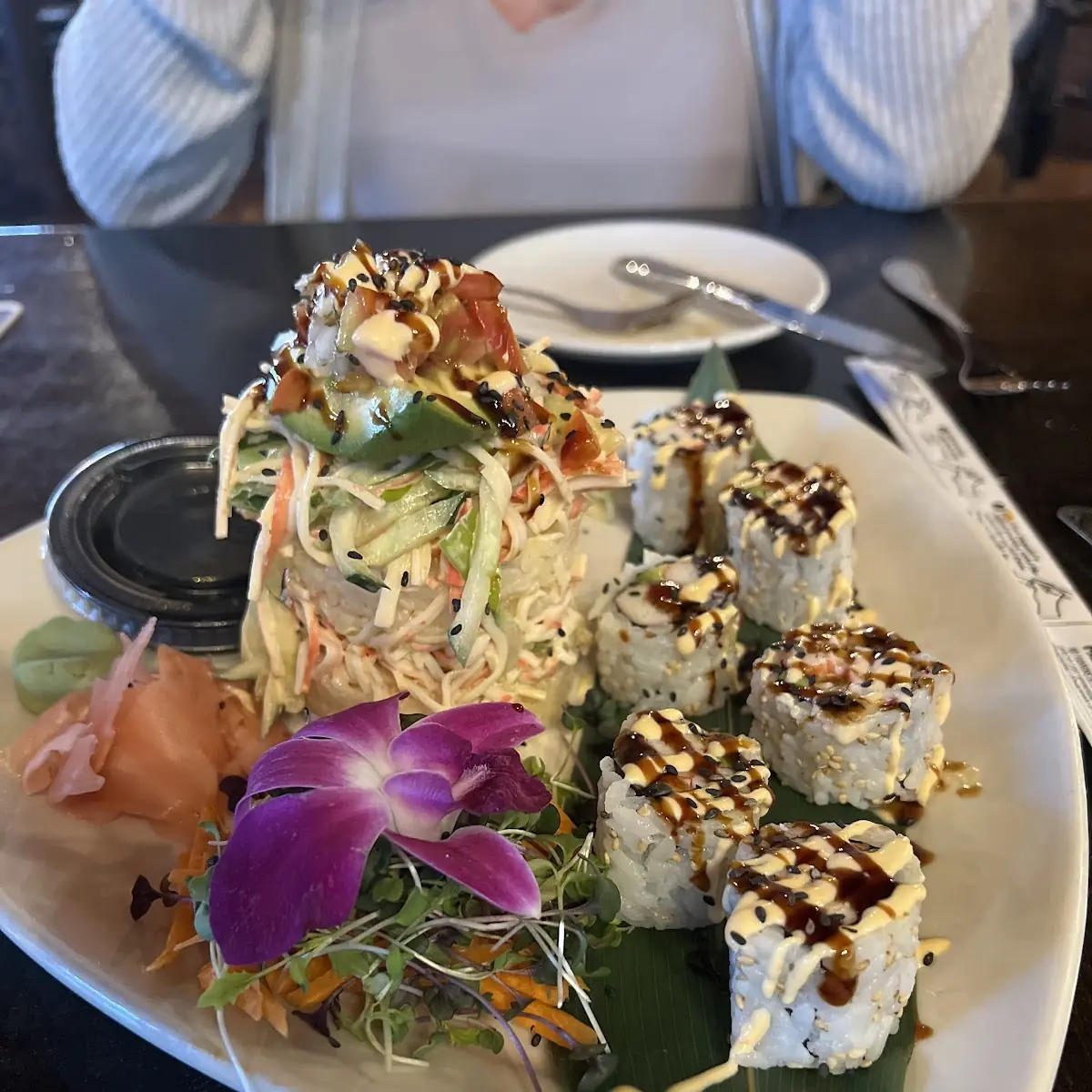 Crab Tower and California Roll