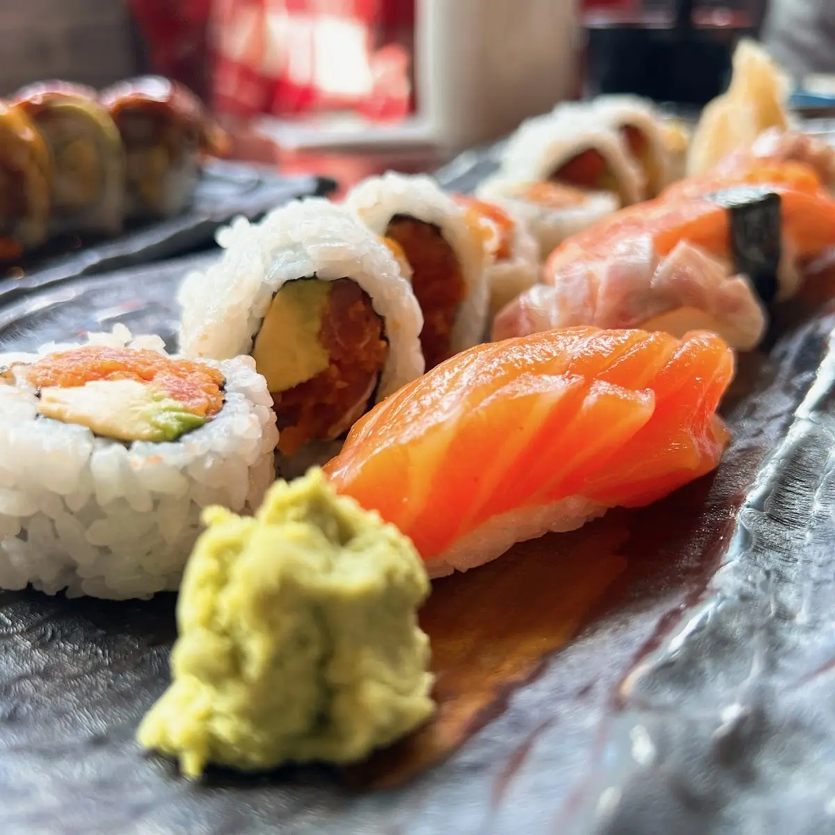 Assorted Nigiri and Maki Rolls