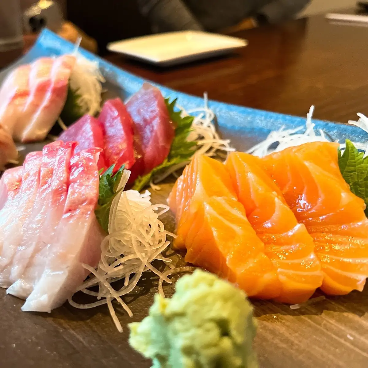 Tuna Yellow Tail and Wild Caught Salmon Sashimi