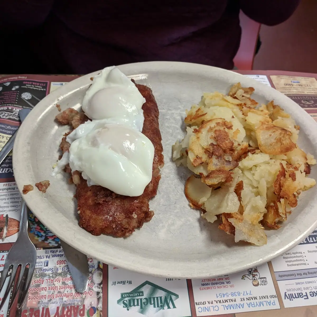 Creamed Chipped Beef over Home Fries