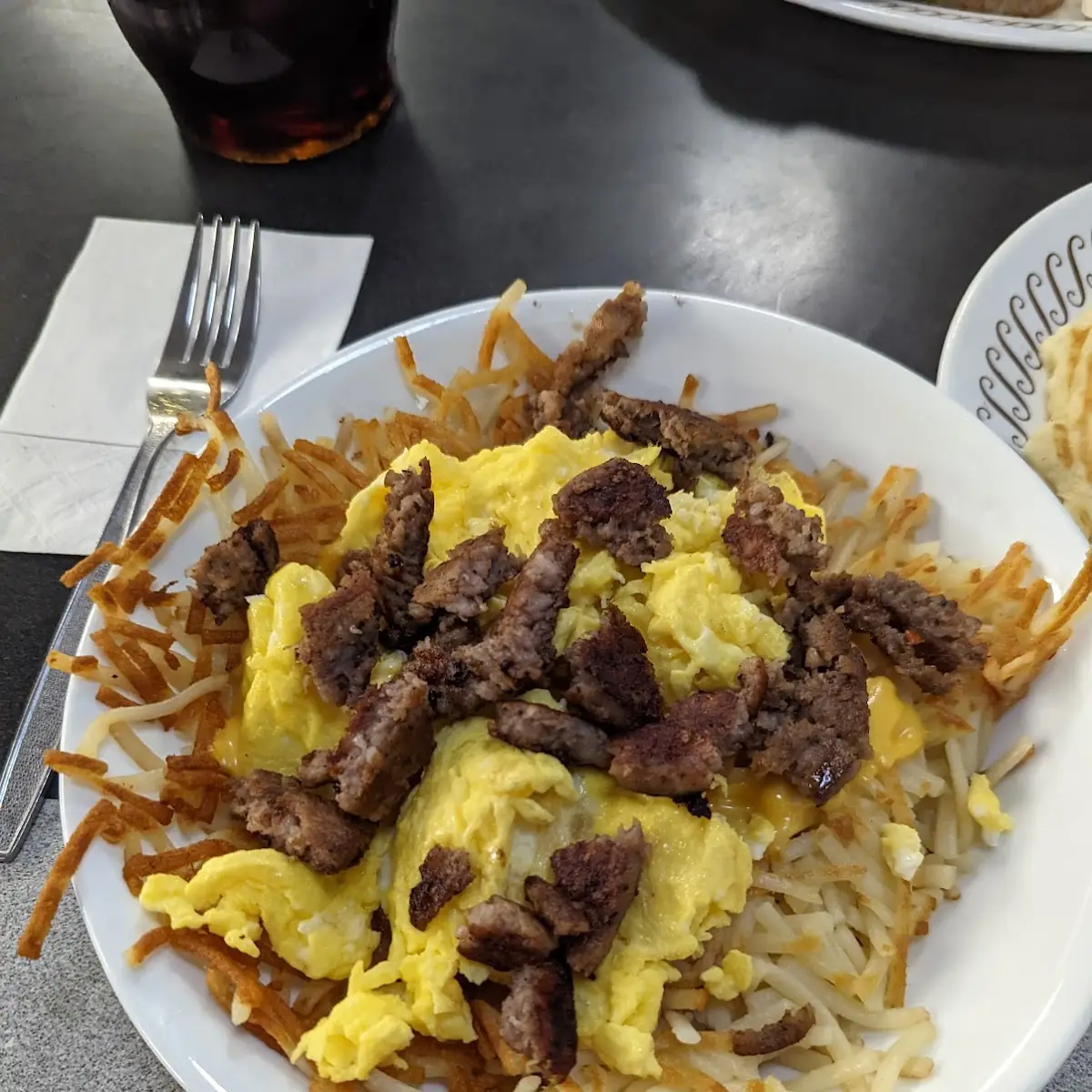 Sausage Egg & Cheese Hashbrown Bowl