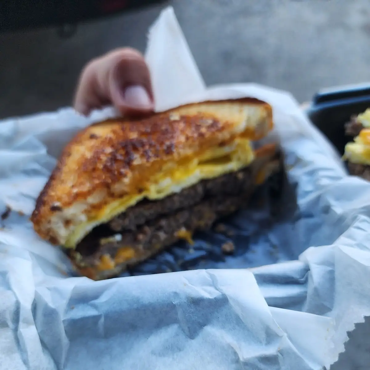 Handmade Sausage Egg Cheese on Texas Toast