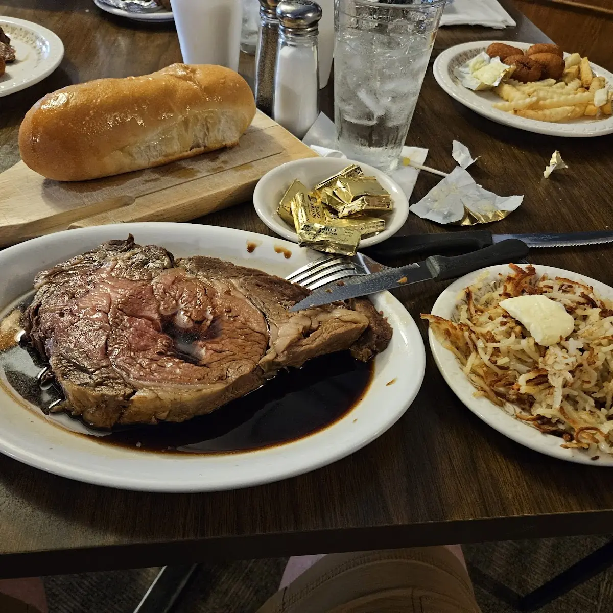 Prime Rib and Hash Browns