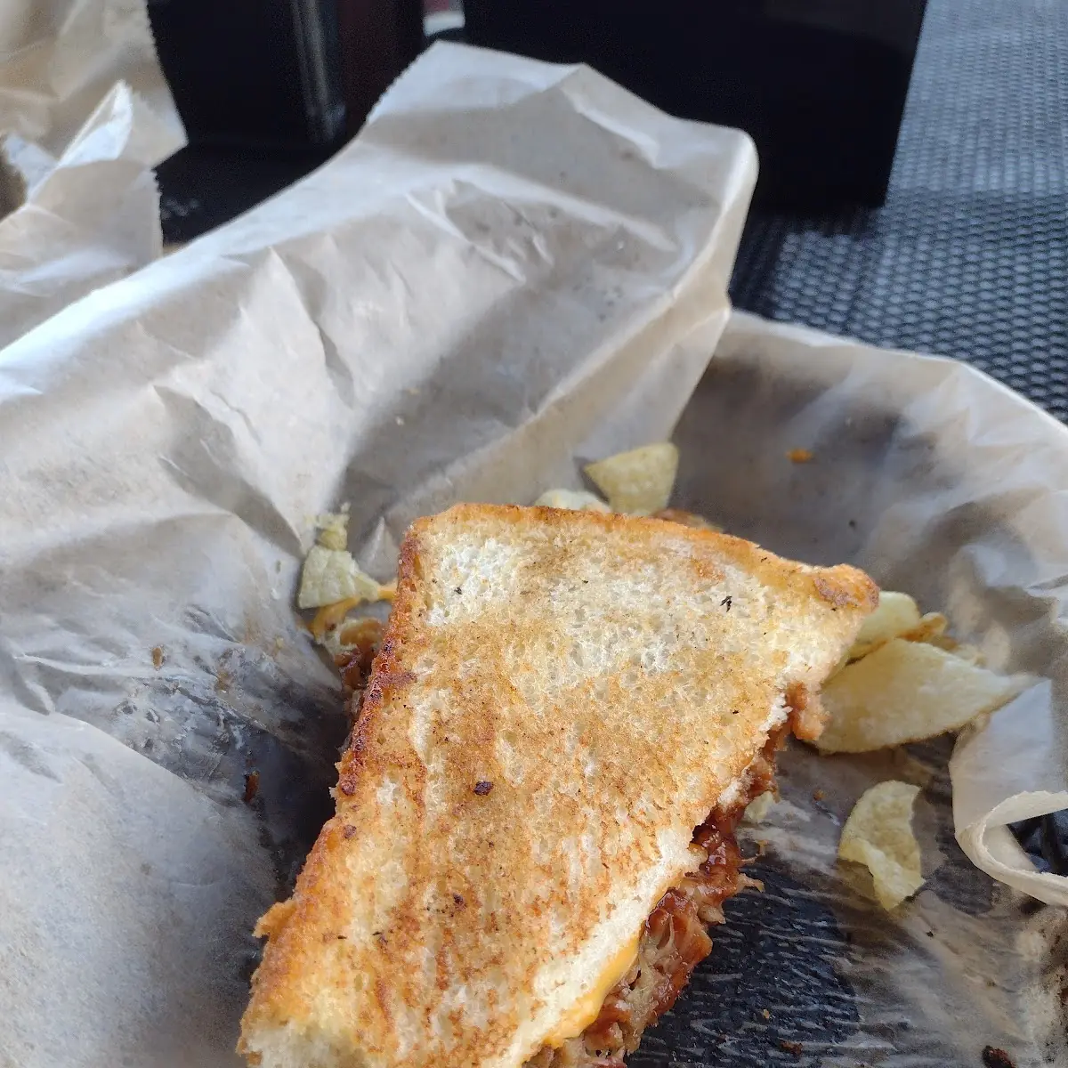 Pulled Pork Grilled Cheese