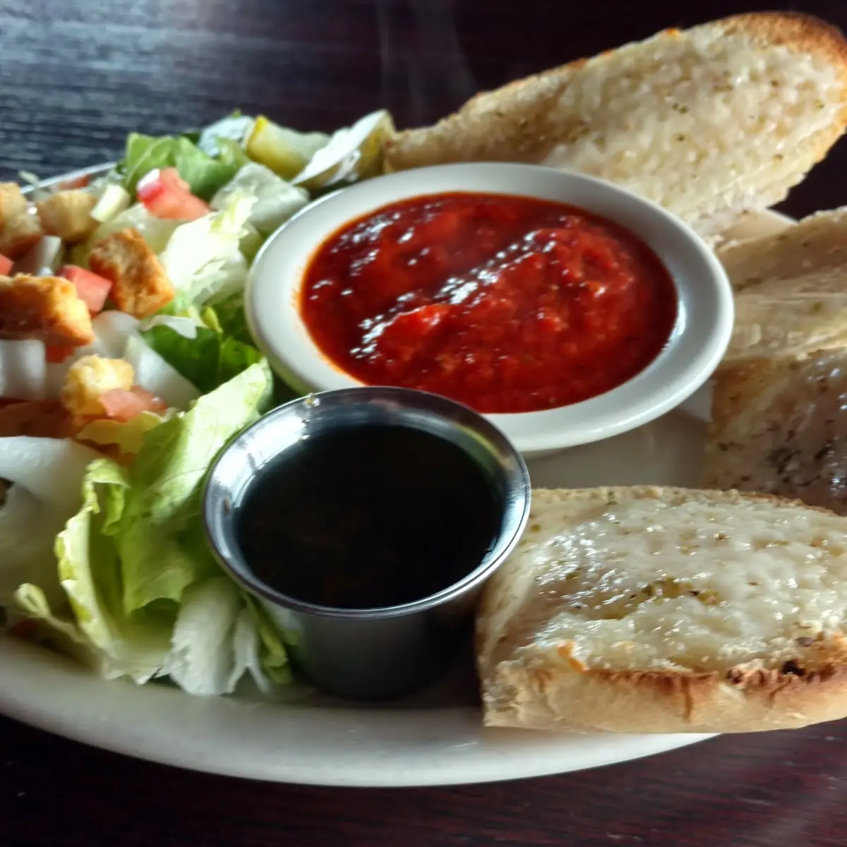 Cheese Bread and Salad