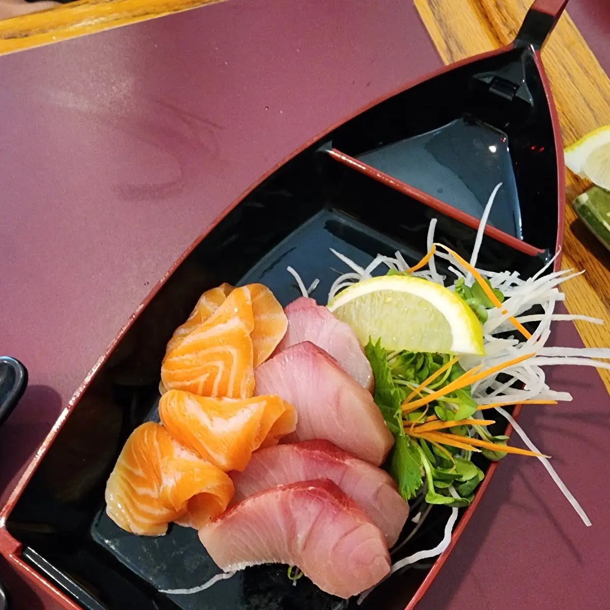 Half Salmon Half Hamachi Sashimi