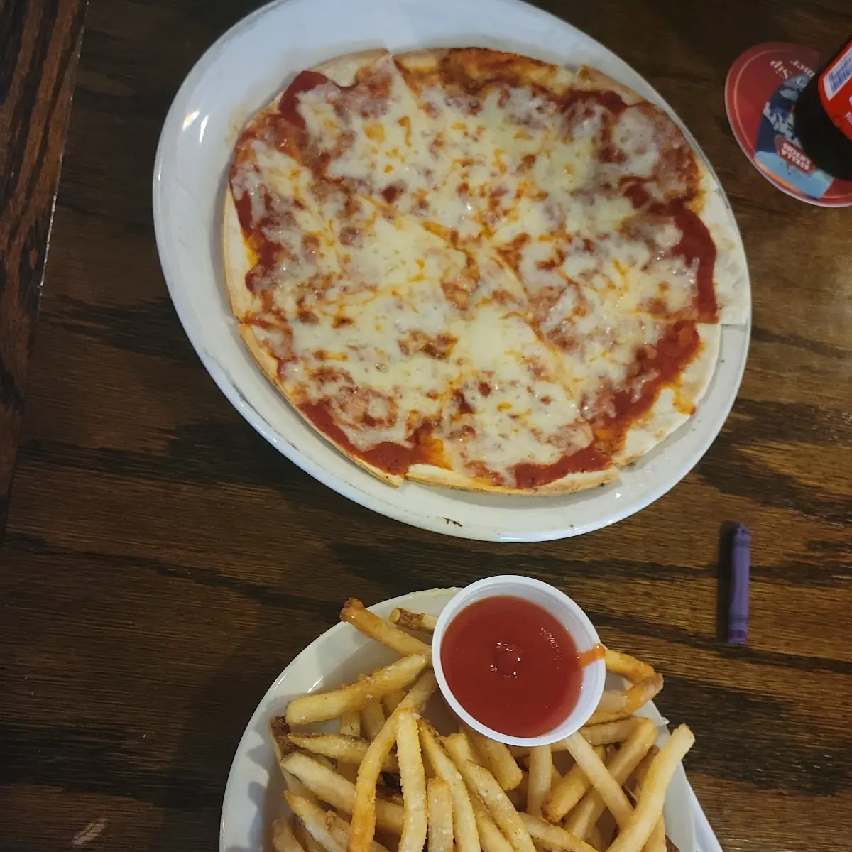 Pizza and French Fries