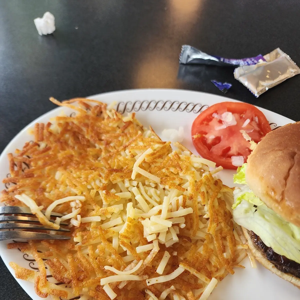 Cheese Burger Plate