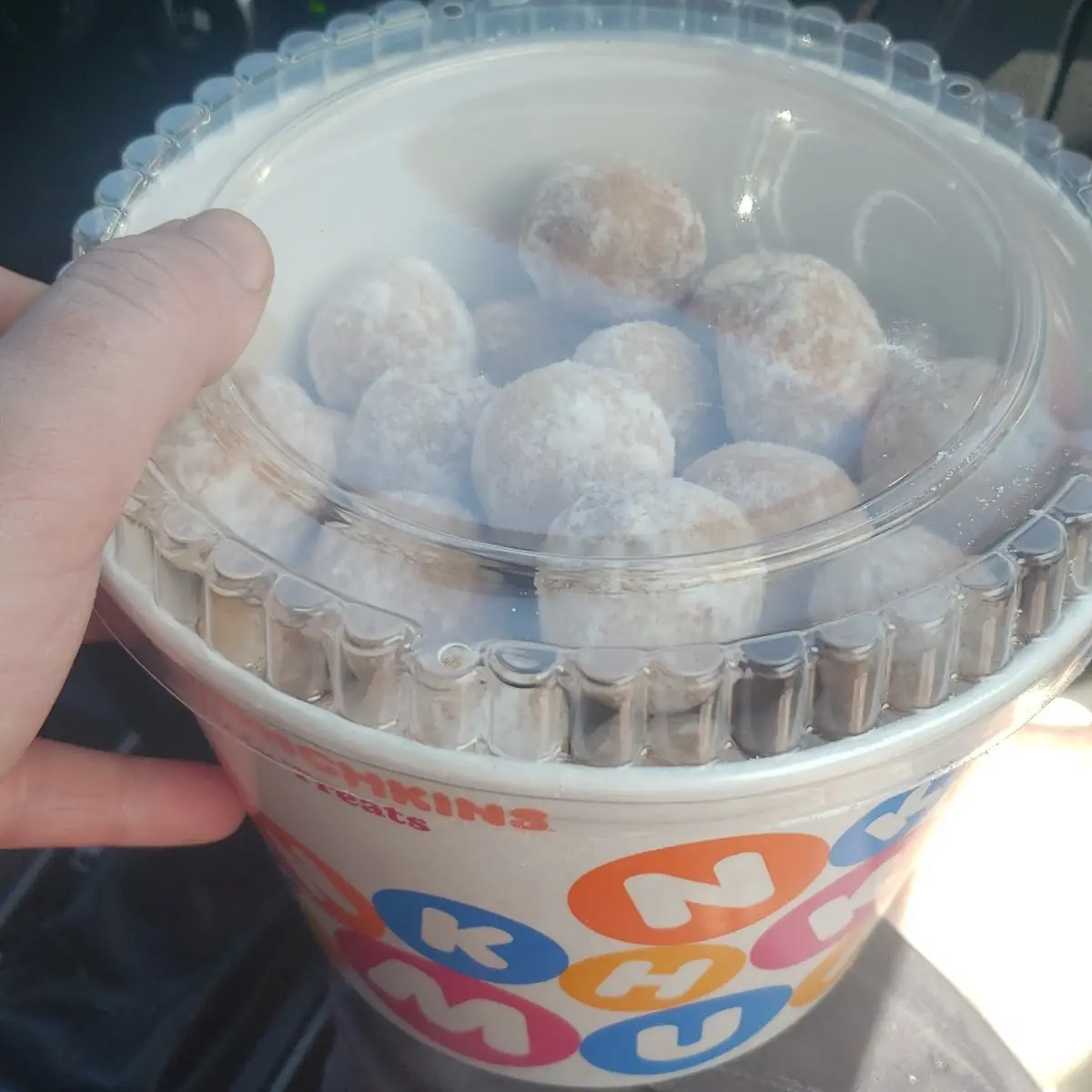 Powdered Sugar Doughnut Holes