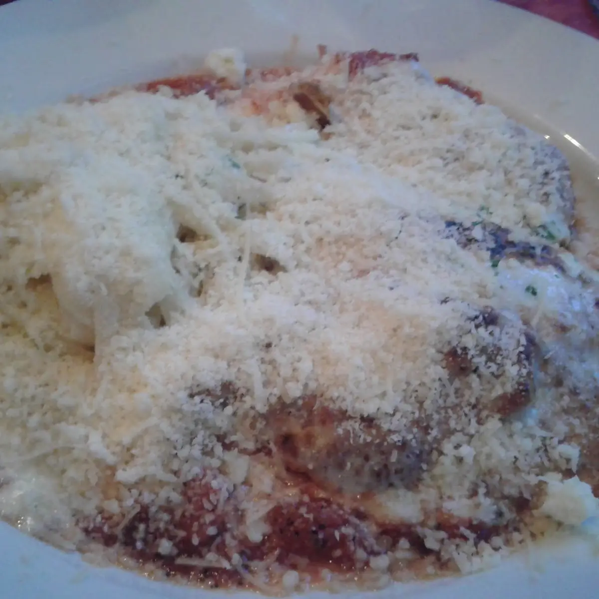 Chicken Parmesan with Fettuccini Alfredo
