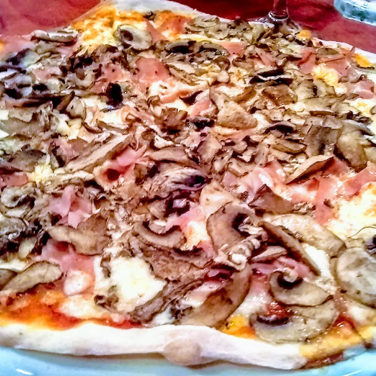 Ham and Mushroom Pizza