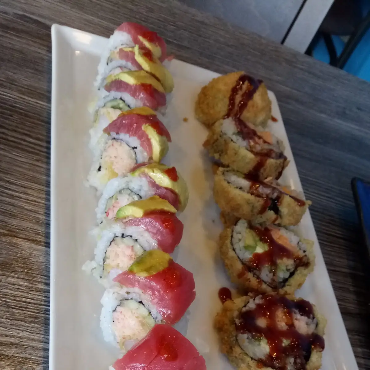 Crunchy Roll and Geisha Roll