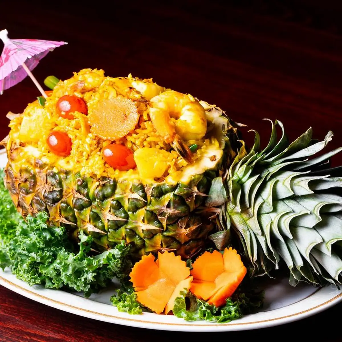 Pineapple Fried Rice with Shrimp