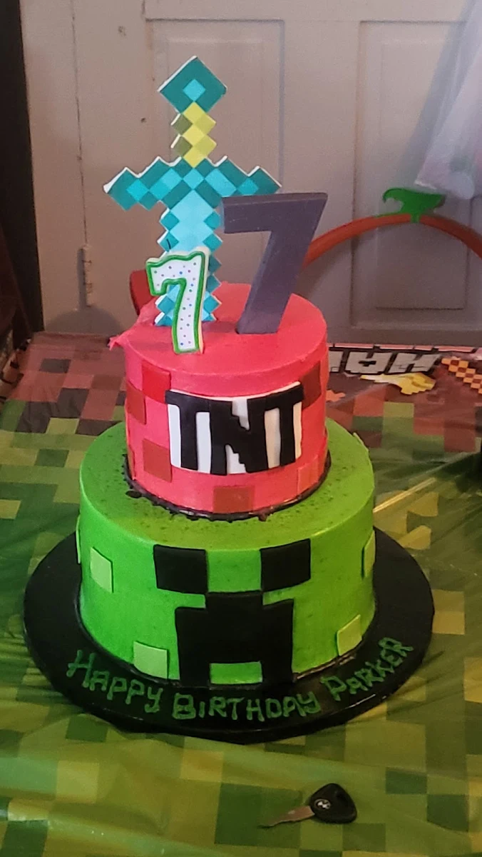 Minecraft Birthday Cake