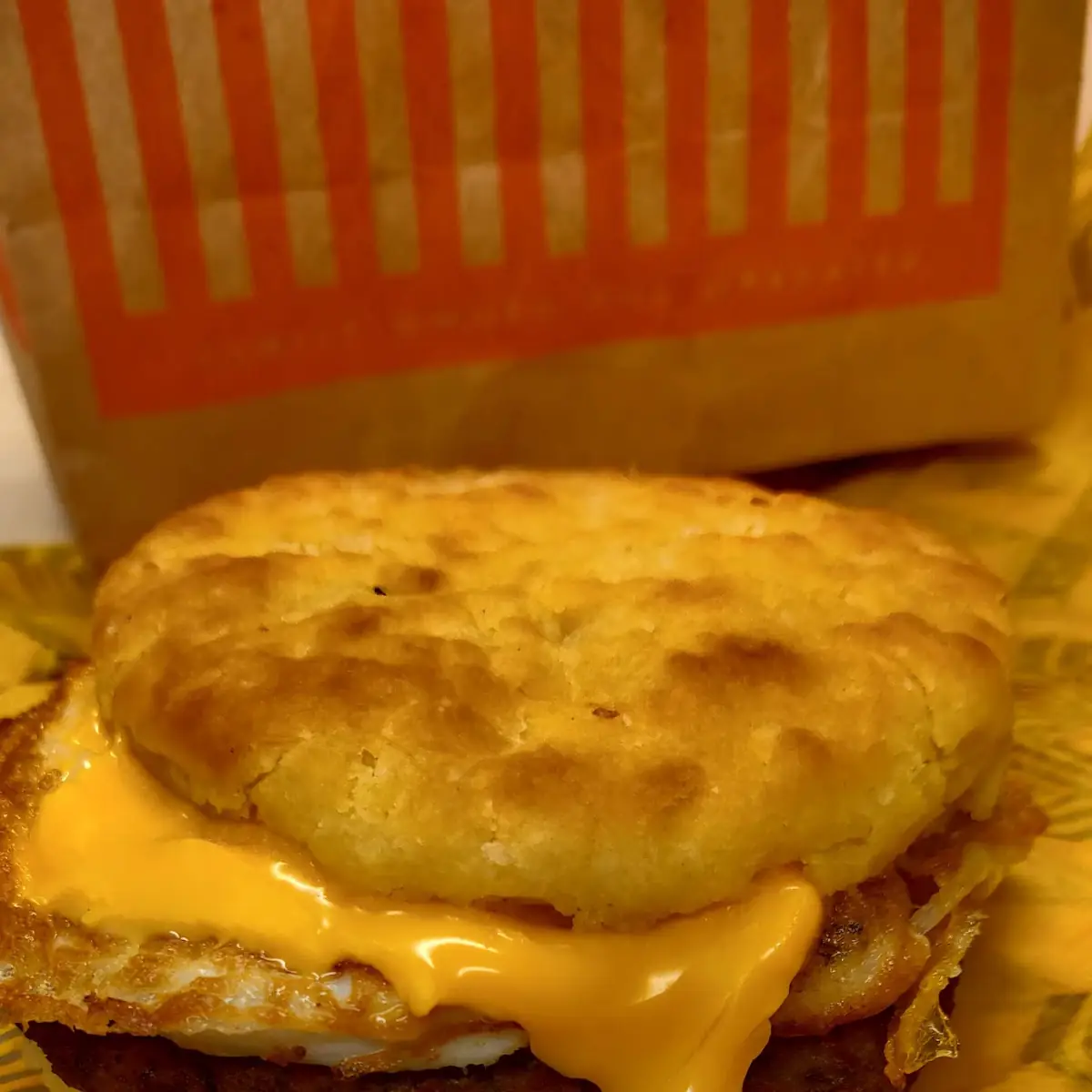 Sausage and Egg and Cheese Biscuit