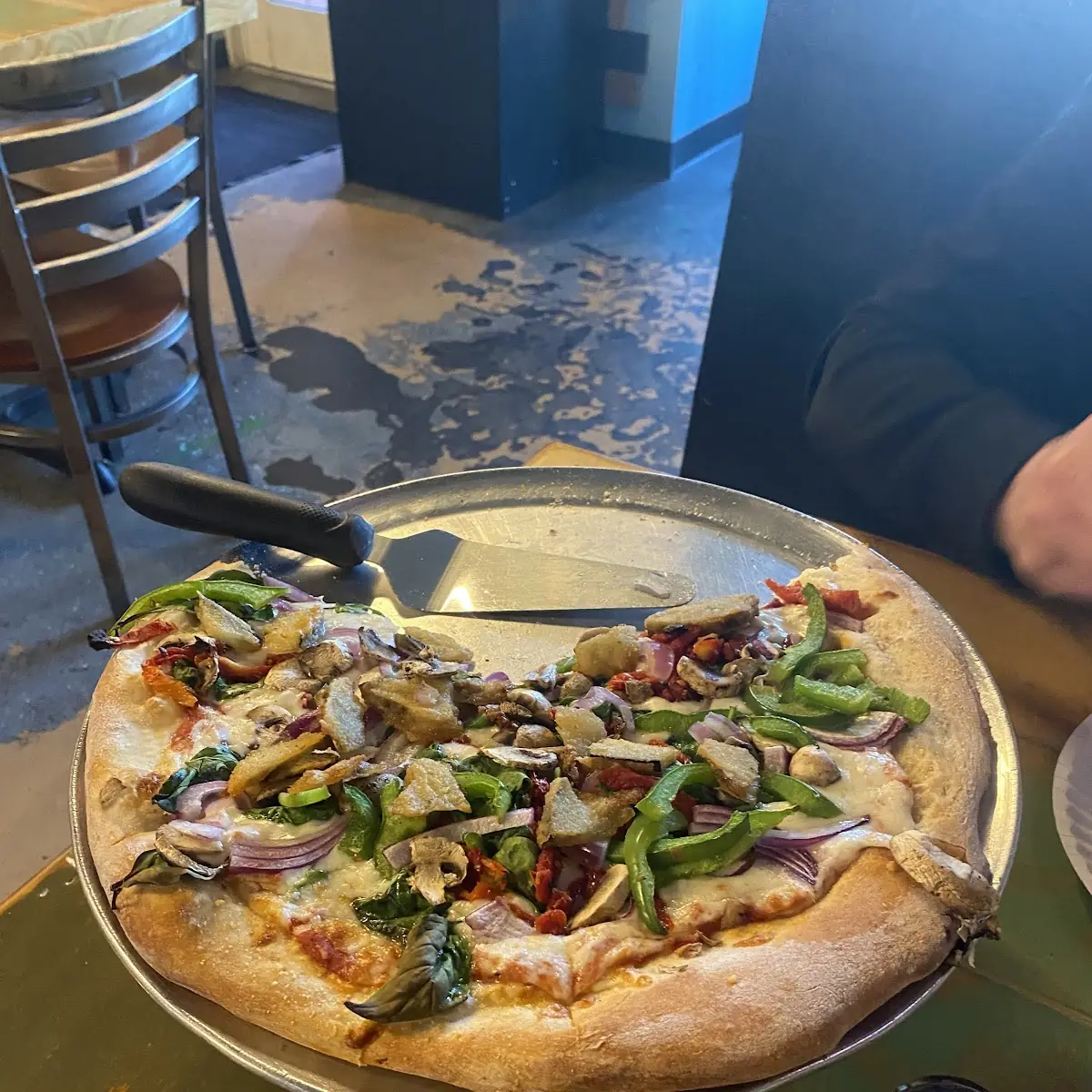 Veggie Pizza with Marinara Sauce
