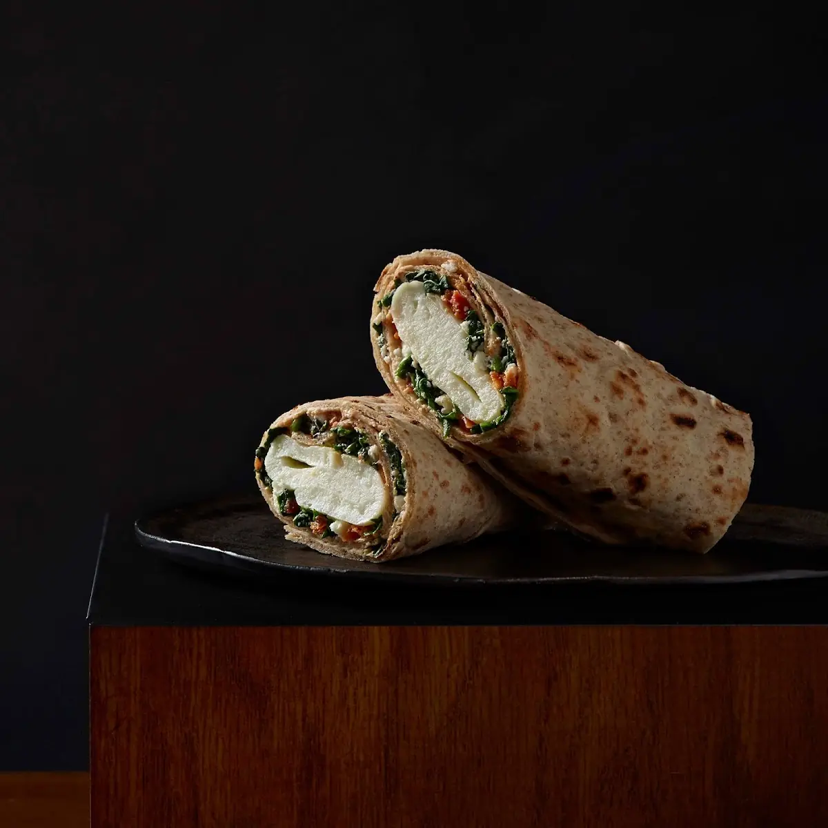 Spinach Feta & Egg White Wrap