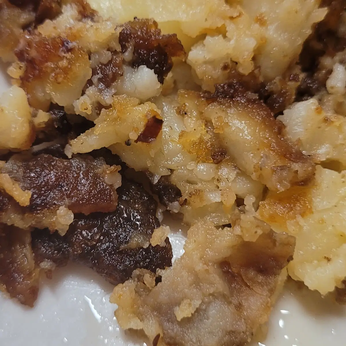 Home Fries with Unwanted Bacon Chunks