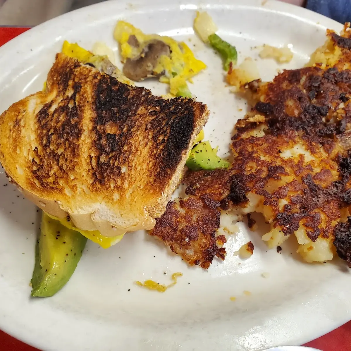 What Was Left from an Avocado Egg Breakfast