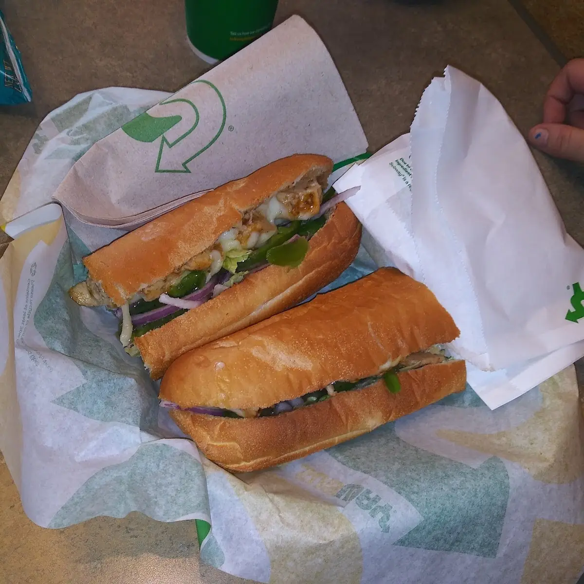 Mozzarella Cheese and Green Peppers