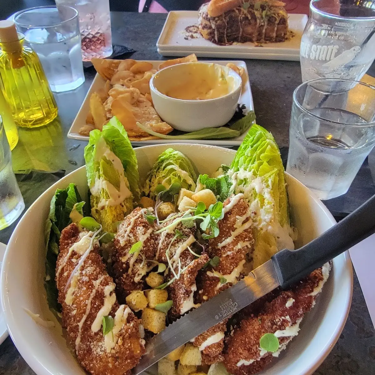 Fried Chicken Parm Caesar
