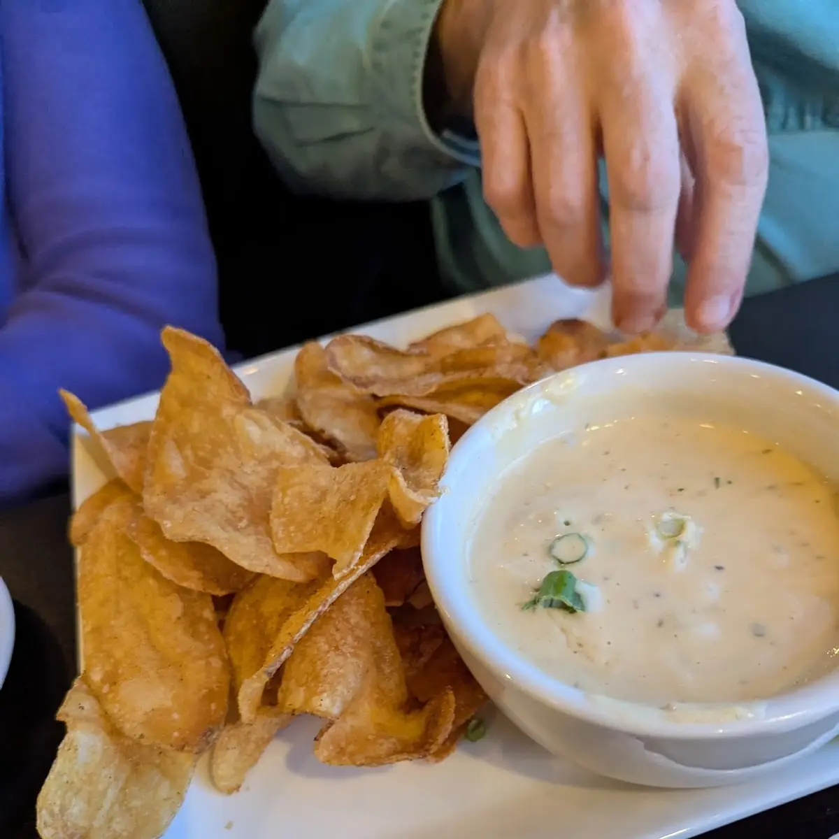 Queso Blanco and Pub Chips