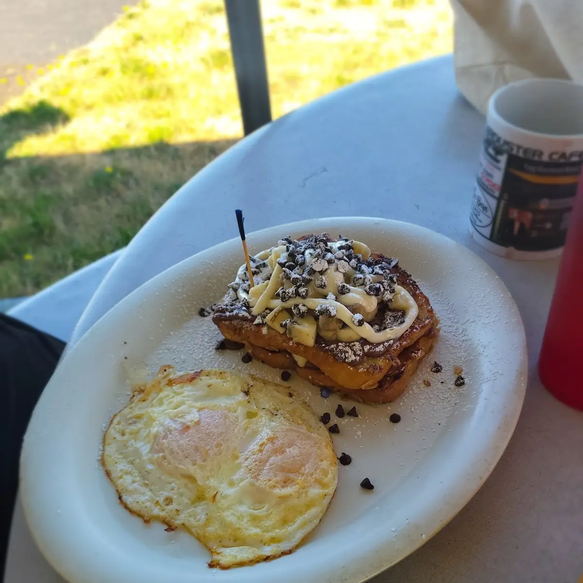 1. One Choice of Bacon or Half Pound Burger Patty or Cornbeef Hash
