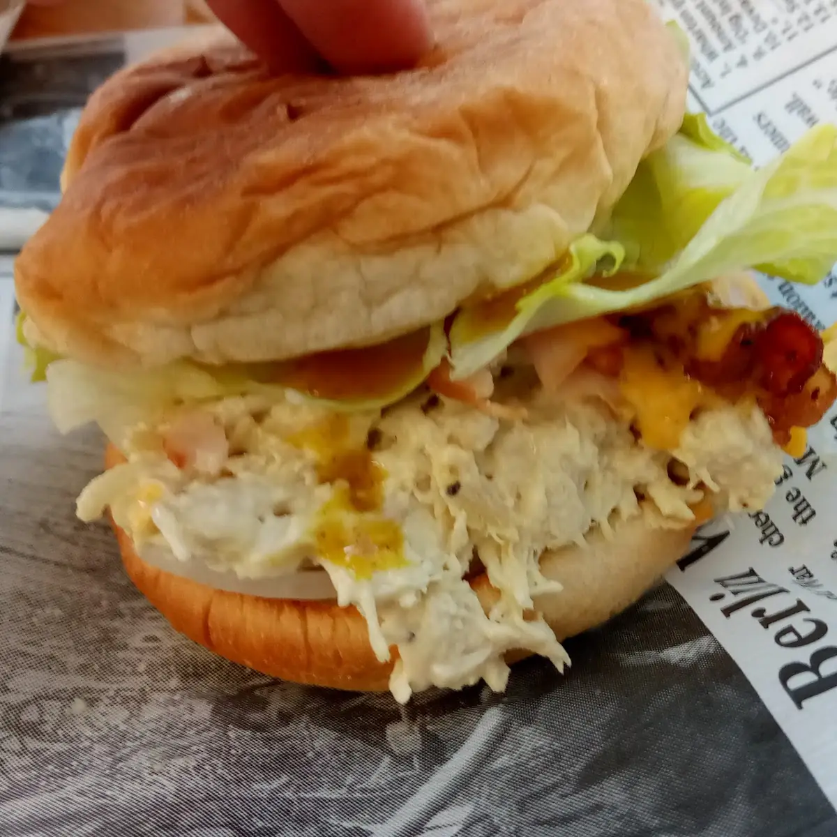 Chicken Salad Sandwich with Bacon & Lettuce