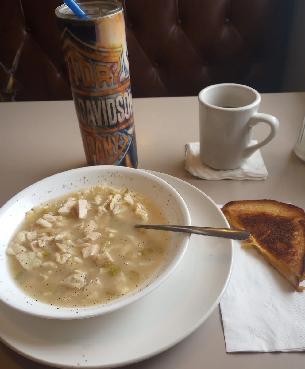 Chicken Noddles and Grilled Cheese