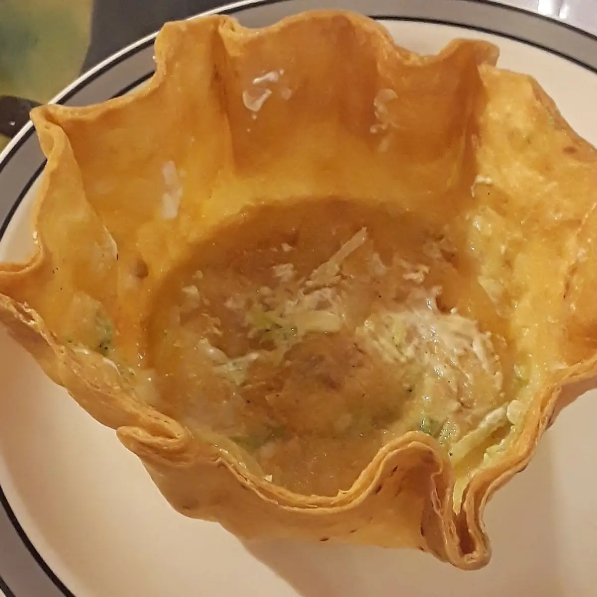 Empty Taco Salad Shell