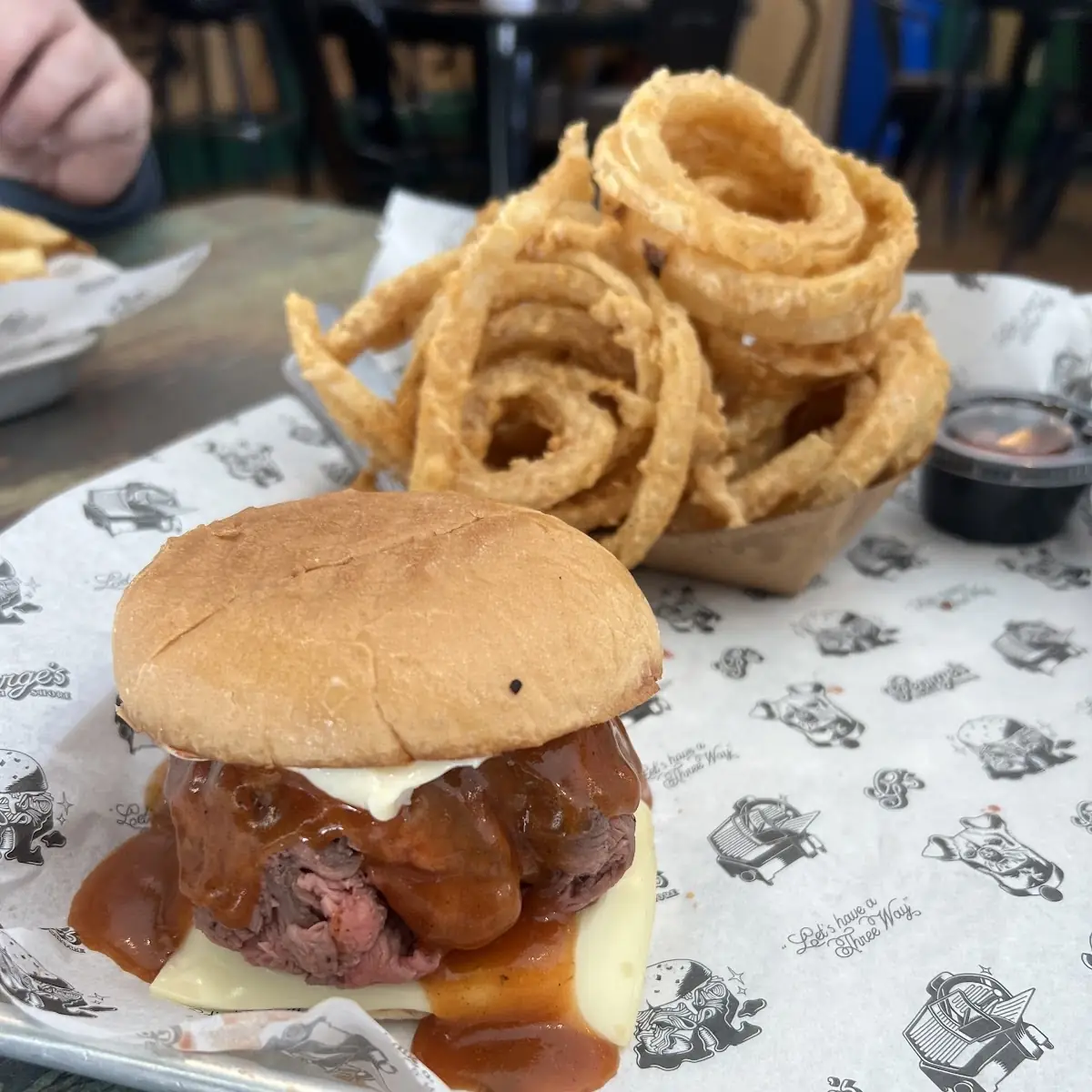 Super Beef with Onion Rings