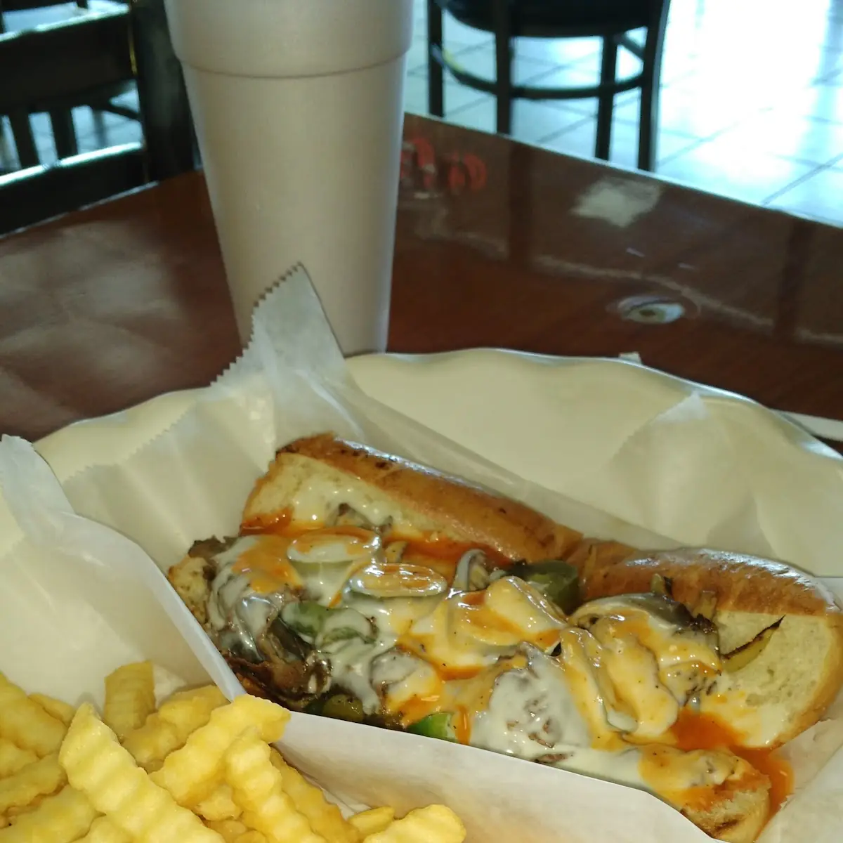 Philly Sandwich & 6 Piece Wings