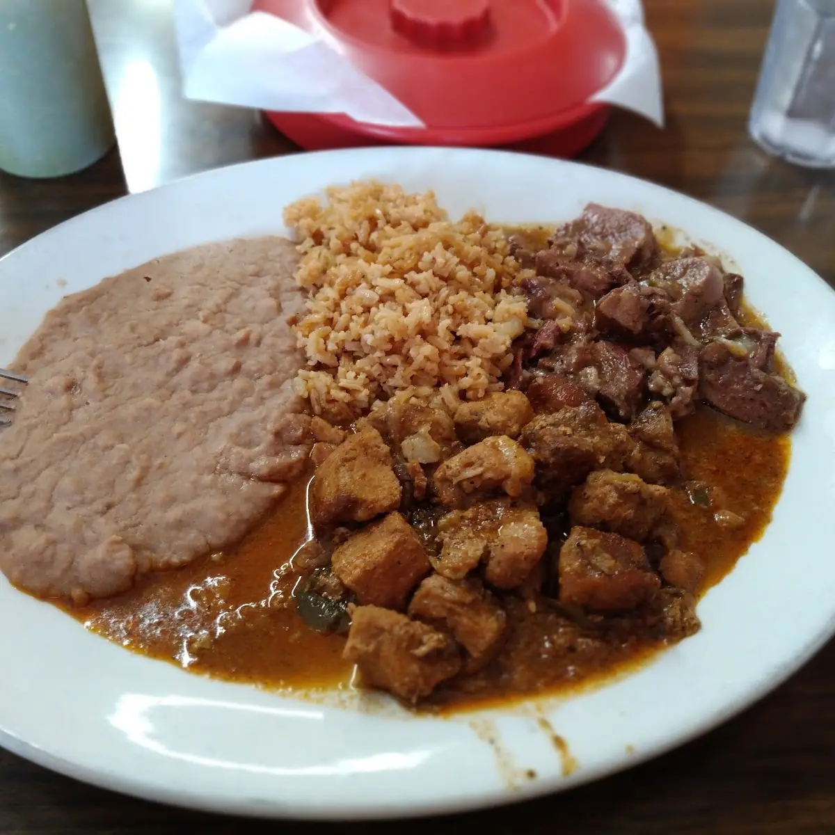 Chicharron En Salsa Roja and Giusado De Luenga