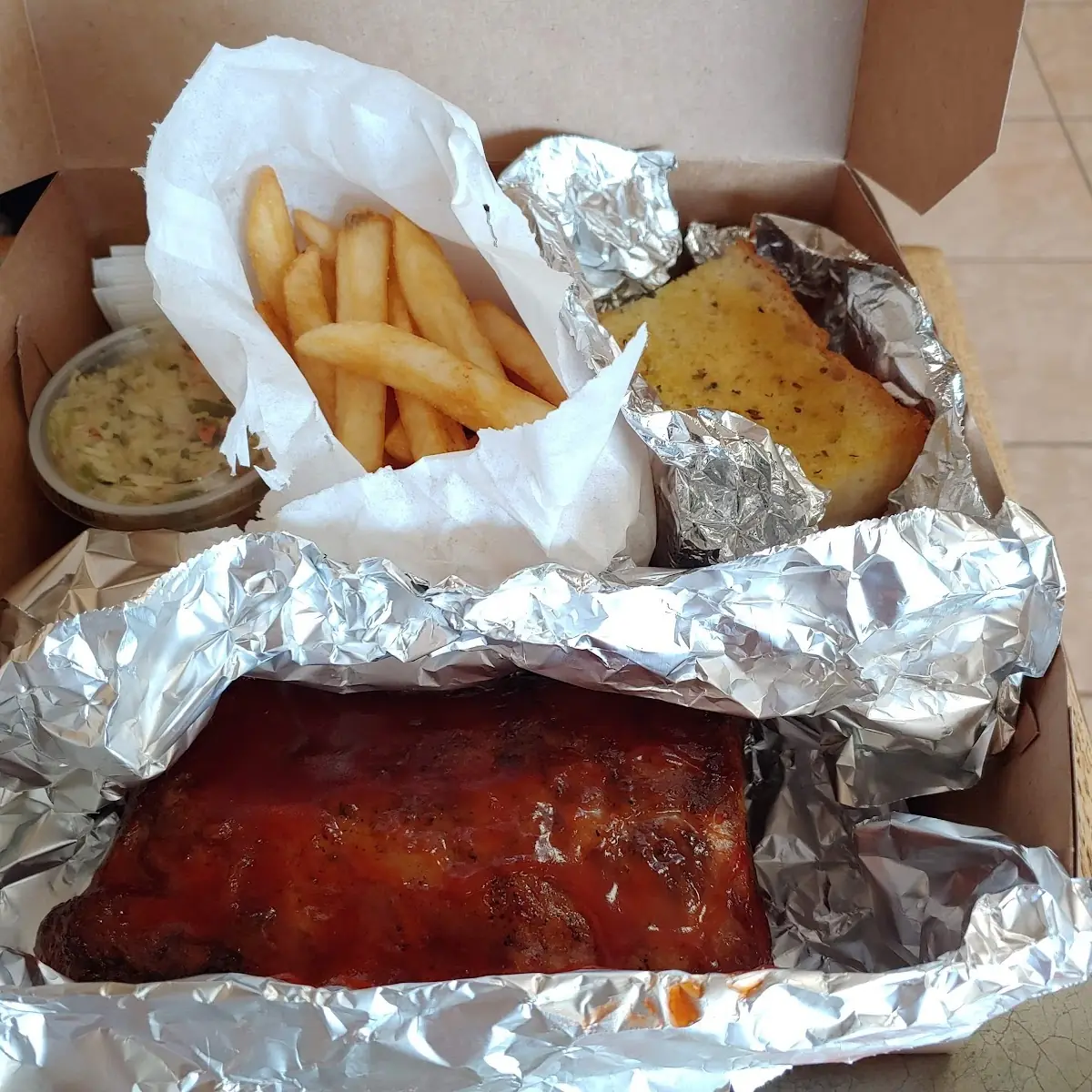 Garlic Bread and French Fries