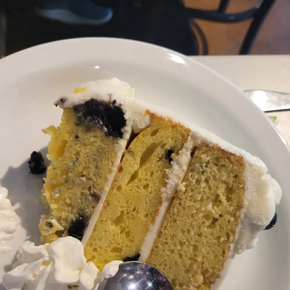 Lemon-Blueberry Cake Slice
